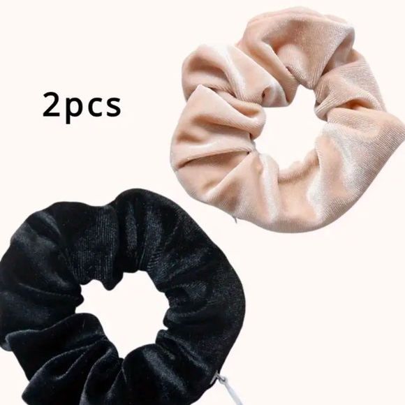 KKTHOME Accessories - ❤️Velour Zipper Pocket Scrunchies Set